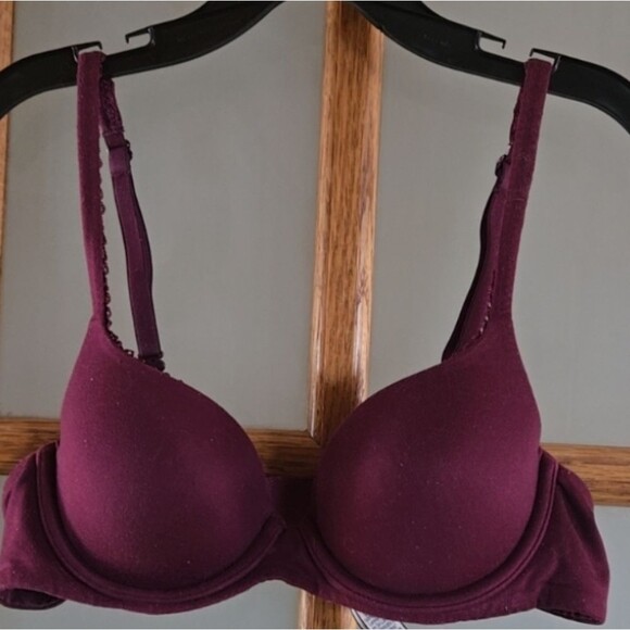 Victoria’s Secret Maroon Lined Demi Bra 34A - Picture 2 of 16